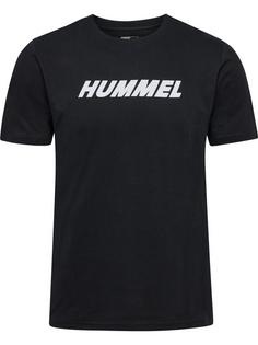 hummel hmlELEMENTAL LOGO COTTON TEE Funktionsshirt Herren BLACK