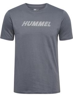 hummel hmlELEMENTAL LOGO COTTON TEE Funktionsshirt Herren QUIET SHADE