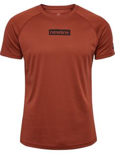 Newline nwlCHARGE MESH T-SHIRT Funktionsshirt Herren BURNT HENNA