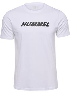 hummel hmlELEMENTAL LOGO COTTON TEE Funktionsshirt Herren WHITE