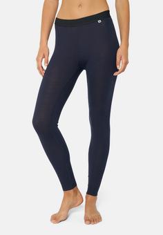 Rückansicht von DANISH ENDURANCE Merino Thermounterhose Damen dark navy