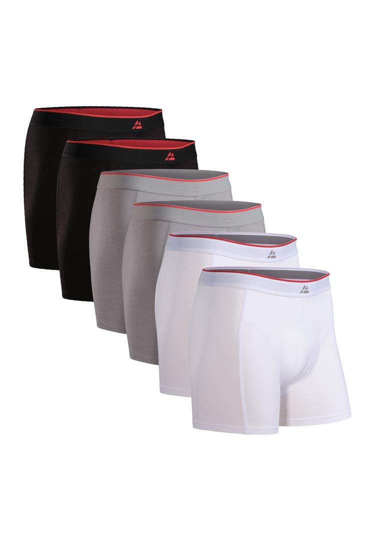 DANISH ENDURANCE DANISH ENDURANCE Bamboo Trunks Unterhose Herren - black_red_grey_white - 0 | SportScheck