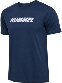 Rückansicht von hummel hmlELEMENTAL 2-PACK LOGO COTTON TEE Funktionsshirt Herren BRIGHT WHITE/DRESS BLUES