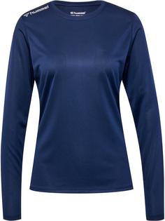 hummel hmlRUN JERSEY L/S WOMAN Funktionsshirt Damen BLACK IRIS