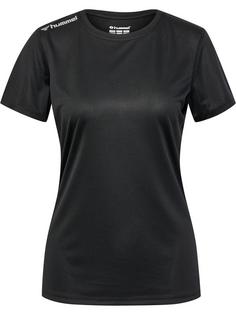 hummel hmlRUN JERSEY S/S WOMAN Funktionsshirt Damen BLACK