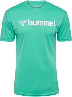 hummel hmlLOGO JERSEY S/S Funktionsshirt ATLANTIS