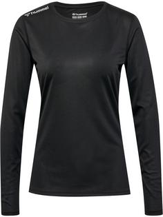 hummel hmlRUN JERSEY L/S WOMAN Funktionsshirt Damen BLACK