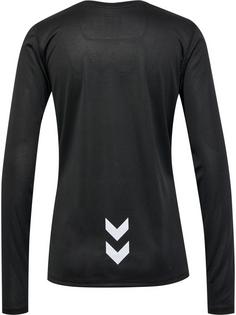 Rückansicht von hummel hmlRUN JERSEY L/S WOMAN Funktionsshirt Damen BLACK