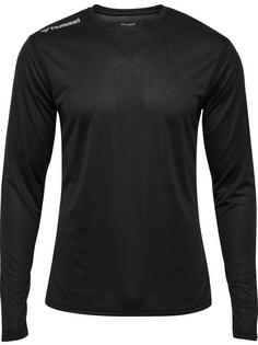 hummel hmlRUN JERSEY L/S Funktionsshirt Herren BLACK