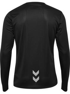 Rückansicht von hummel hmlRUN JERSEY L/S Funktionsshirt Herren BLACK