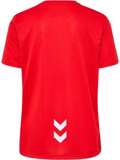 Rückansicht von hummel hmlRUN JERSEY S/S KIDS Funktionsshirt Kinder TANGO RED