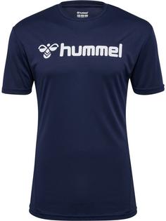 hummel hmlLOGO JERSEY S/S Funktionsshirt MARINE