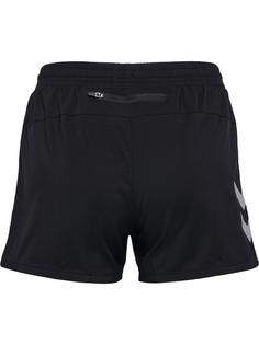 Rückansicht von hummel hmlRUN SHORTS WOMAN Funktionsshorts Damen BLACK