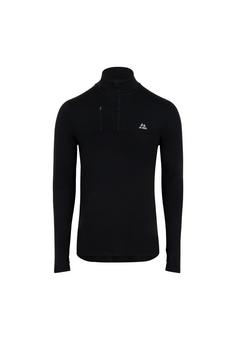 DANISH ENDURANCE Half Zip Funktionsshirt Herren schwarz