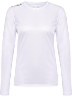 hummel hmlRUN JERSEY L/S WOMAN Funktionsshirt Damen WHITE