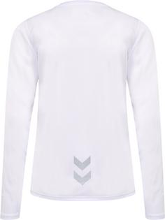 Rückansicht von hummel hmlRUN JERSEY L/S WOMAN Funktionsshirt Damen WHITE