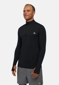 Rückansicht von DANISH ENDURANCE Half Zip Funktionsshirt Herren schwarz