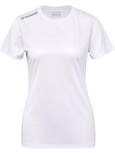 hummel hmlRUN JERSEY S/S WOMAN Funktionsshirt Damen WHITE