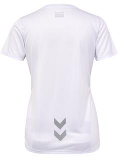 Rückansicht von hummel hmlRUN JERSEY S/S WOMAN Funktionsshirt Damen WHITE