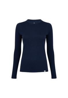 DANISH ENDURANCE Merino Funktionshemd Damen dark navy