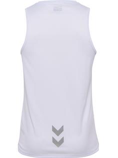 Rückansicht von hummel hmlRUN SINGLET S/L Funktionsshirt Herren WHITE