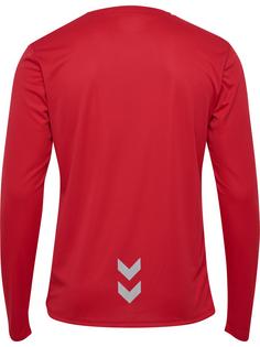 Rückansicht von hummel hmlRUN JERSEY L/S Funktionsshirt Herren TANGO RED