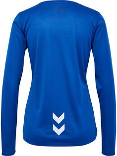 Rückansicht von hummel hmlRUN JERSEY L/S WOMAN Funktionsshirt Damen TRUE BLUE