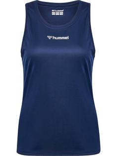 hummel hmlRUN SINGLET S/L WOMAN Funktionsshirt Damen BLACK IRIS