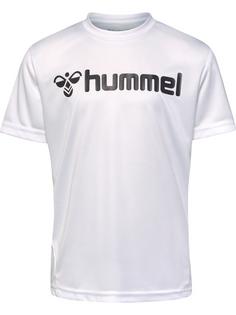 hummel hmlLOGO JERSEY S/S KIDS Funktionsshirt Kinder WHITE