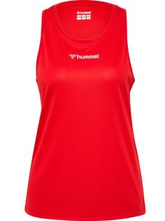 hummel hmlRUN SINGLET S/L WOMAN Funktionsshirt Damen TANGO RED