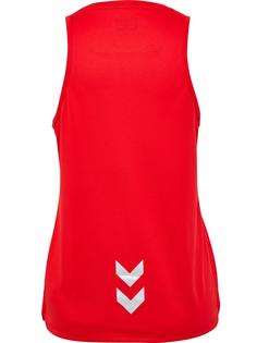 Rückansicht von hummel hmlRUN SINGLET S/L WOMAN Funktionsshirt Damen TANGO RED