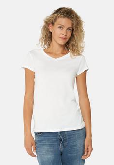 Rückansicht von DANISH ENDURANCE V T-Shirt Damen pure white