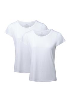 DANISH ENDURANCE Crew T-Shirt Damen pure white