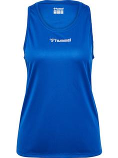 hummel hmlRUN SINGLET S/L WOMAN Funktionsshirt Damen TRUE BLUE