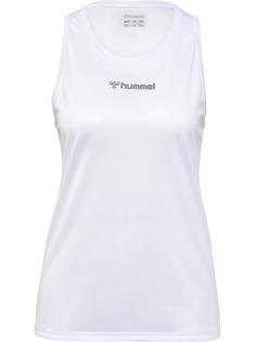 hummel hmlRUN SINGLET S/L WOMAN Funktionsshirt Damen WHITE