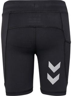 Rückansicht von hummel hmlRUN SHORT TIGHT KIDS Tights Kinder BLACK