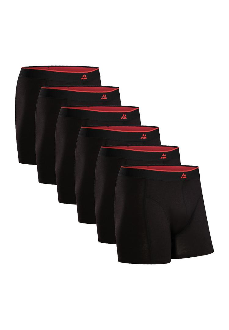 DANISH ENDURANCE DANISH ENDURANCE Bamboo Trunks Unterhose Herren - schwarz/rot - 0 | SportScheck