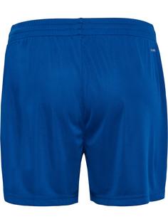 Rückansicht von hummel hmlGRAPHIC UNIVERSE SHORTS WOMAN Funktionsshorts Damen TRUE BLUE