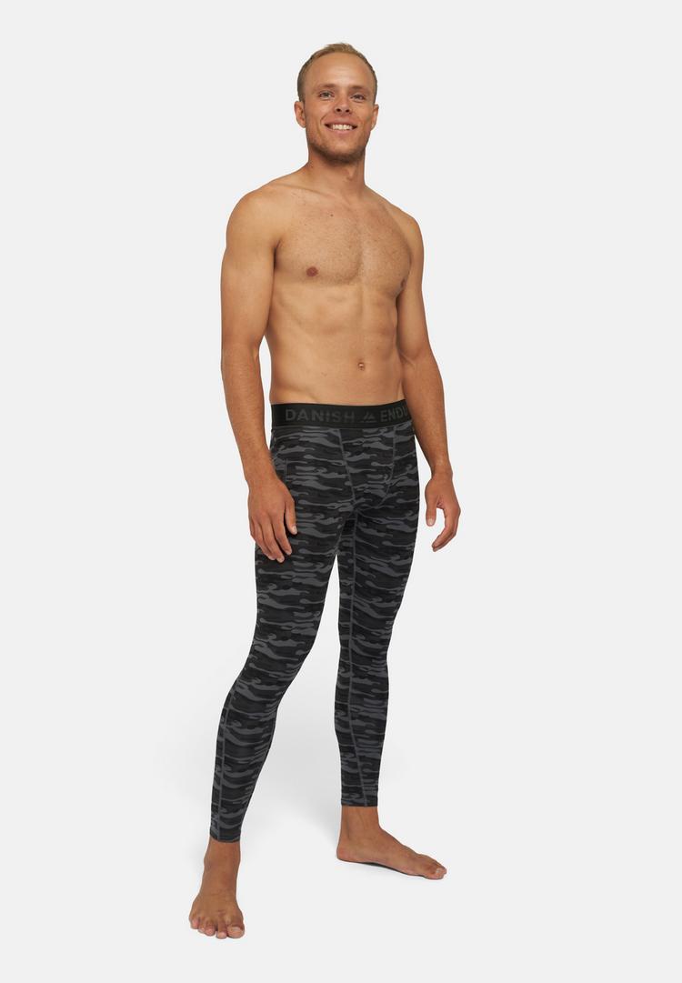 DANISH ENDURANCE DANISH ENDURANCE Compression Leggings Herren - black/grey camo - 0 | SportScheck