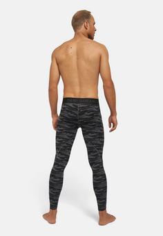 Rückansicht von DANISH ENDURANCE Kompressionshose Leggings Herren black/grey camo