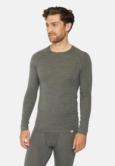 Rückansicht von DANISH ENDURANCE Merino Funktionshemd Herren dark grey