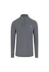 DANISH ENDURANCE Half Zip Funktionsshirt Herren - grey m&eacute;lange