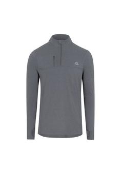 DANISH ENDURANCE Half Zip Funktionsshirt Herren grey mélange