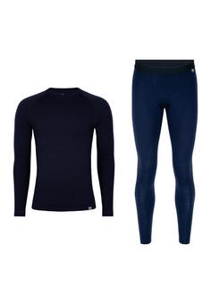 DANISH ENDURANCE Merino Baselayer Wäscheset Herren dark navy