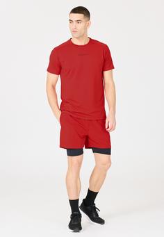 Rückansicht von Endurance Kros Funktionsshorts Herren 4332 Urban Red