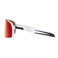 Rückansicht von DELAYON Line Tracer Sportbrille Matte White/Red VLT 18