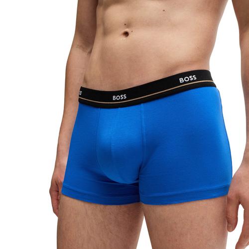 Rückansicht von Boss Boxershort Hipster Herren Schwarz/Blau/Rot