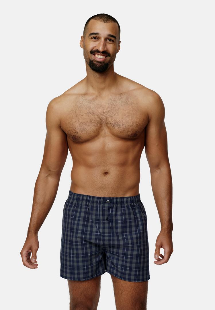 DANISH ENDURANCE DANISH ENDURANCE American Boxers Unterhose Herren - blue/grey mix - 0 | SportScheck