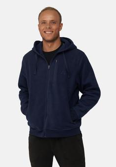 Rückansicht von DANISH ENDURANCE High Pile Fleecejacke Herren dark blue