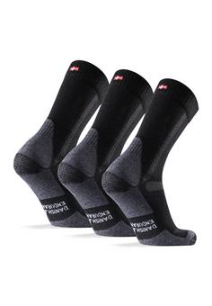 Rückansicht von DANISH ENDURANCE Hiking Classic Wandersocken Black/Grey